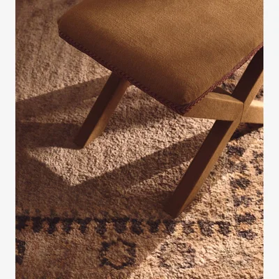 OKA OKA, Marquess Rug - Warm Natural/Blue, Rugs, Jute
