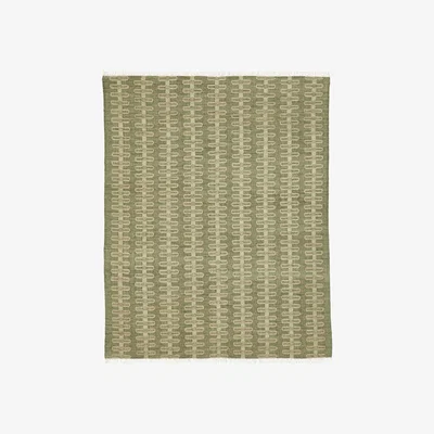 OKA OKA, Sycamore Rug - Green, Rugs, Cotton/Wool, Geometric
