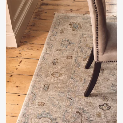 OKA OKA, Anoushka Rug 244x305cm - Ivory/Blue, Rug