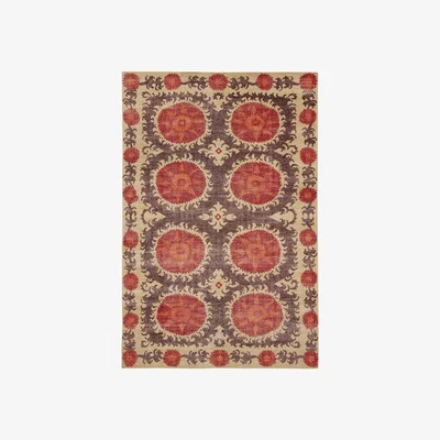 OKA Hevsel Rug - Vermillion Red