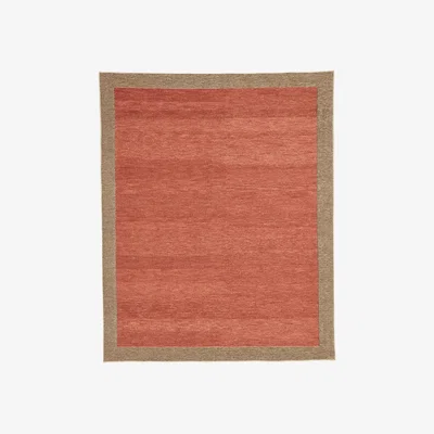 OKA OKA, Rubia Rug - Red/Dark Taupe, Rugs, Cotton/Wool, Patterned