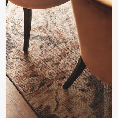 OKA OKA, Delara Rug 244x305cm - Dirty Orange/Blue, Rug