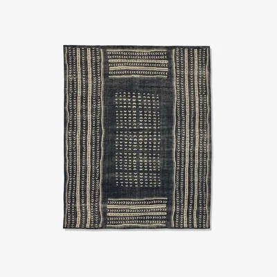 OKA OKA, Hegaldia Rug - Indigo, Rugs, Cotton/Wood, Striped