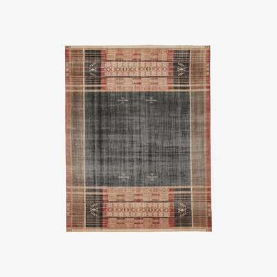 OKA OKA, Signa Rug - Red/Dark Blue, Rugs, Cotton/Wool, Striped