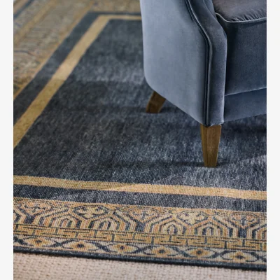 OKA OKA, Chastleton Rug 244x305cm - Mid Blue, Rug