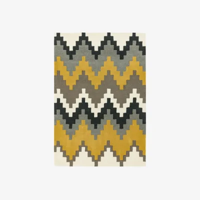 Olivia's Asiatic Carpets Matrix Hand Tufted Rug Cuzzo Mustard - 120 x 170cm