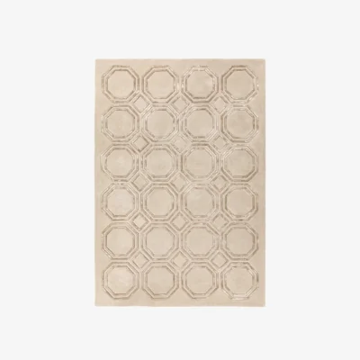 Olivia's Asiatic Carpets Nexus Hand Tufted Rug Octagon Beige - 200 x 290cm