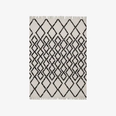 Olivia's Asiatic Carpets Hackney Hand Woven Rug Diamond Mono - 120 x 170cm