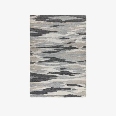Olivia's Asiatic Carpets Shade JACQUARD Rug Strata Grey - 160 x 230cm
