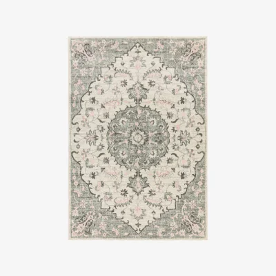Olivia's Asiatic Carpets Colt Machine Woven Rug Medallion Cream - 120 x 170cm