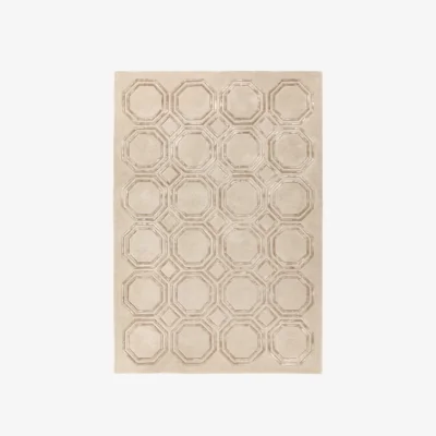 Olivia's Asiatic Carpets Nexus Hand Tufted Rug Octagon Beige - 160 x 230cm