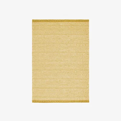 Olivia's Asiatic Carpets Knox Reversible Wool Dhurry Hand Woven Dhurry Rug Ochre - 120 x 170cm