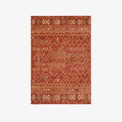 Olivia's Asiatic Carpets Yale Machine Woven Rug YA02 Russet - 80 x 150cm