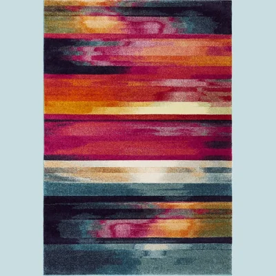 Olivia's Asiatic Carpets Nova Machine Woven Rug Stripe Multi - 160 x 230cm