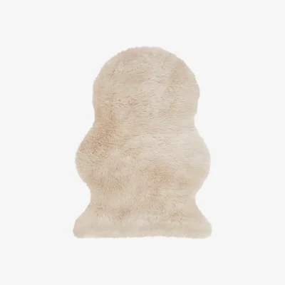 Olivia's Asiatic Carpets Auckland Single Faux Sheepskin Machine Woven Rug Honey - 70 x 100cm