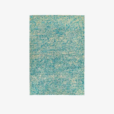 Olivia's Asiatic Carpets Elona Mosaic Cowhide Hand Sewn Rug Aqua - 200 x 290cm