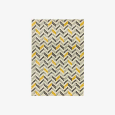 Olivia's Asiatic Carpets Colt Machine Woven Rug Chevron Mustard - 200 x 290cm