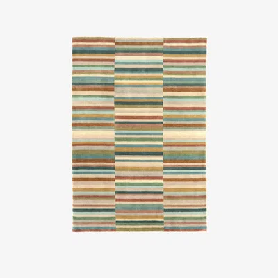 Olivia's Asiatic Carpets Jacob Hand Woven Rug Green Multi - 160 x 230cm