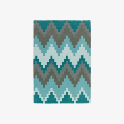 Olivia's Asiatic Carpets Matrix Hand Tufted Rug Cuzzo Teal - 200 x 300cm