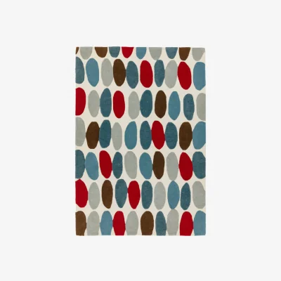 Olivia's Asiatic Carpets Matrix Hand Tufted Rug Sofia Red/Teal - 160 x 230cm