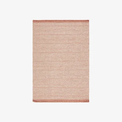 Olivia's Asiatic Carpets Knox Reversible Wool Dhurry Hand Woven Dhurry Rug Coral - 160 x 230cm