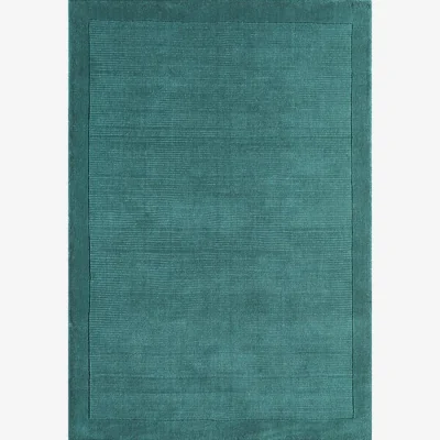 Olivia's Asiatic Carpets York Hand Woven Rug Teal - 60 x 120cm
