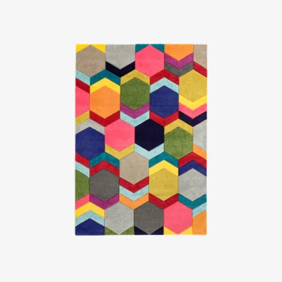 Olivia's Asiatic Carpets Malibu Machine Woven Rug Lozenge - 80 x 150cm