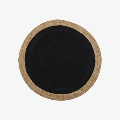 Olivia's Native Home Rug Milano Soft Jute Dark Grey / Dark Grey / Large, Round