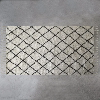 Olivia's Gallery Direct Colorado Berber Diamond Rug in Cream