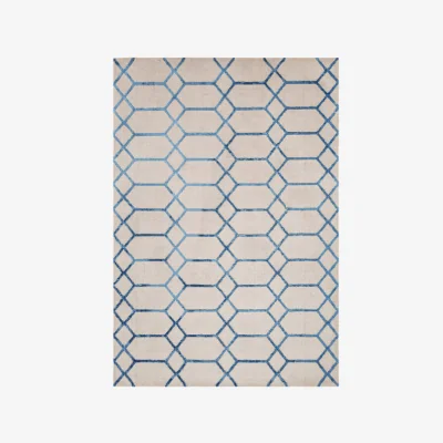 Olivia's Asiatic Carpets Koko Machine Knitted Rug Blue - 160 x 230cm