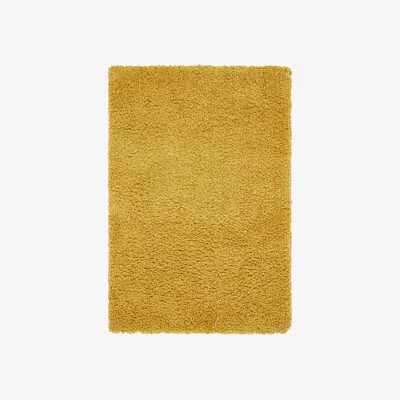 Olivia's Asiatic Carpets Spiral Shaggy Table Tufted Rug Mustard - 160 x 230cm