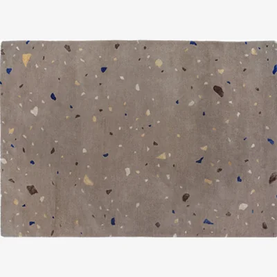 Olivia's Broste Copenhagen Terrazzo Spot Rug Carafe Brown and Blue