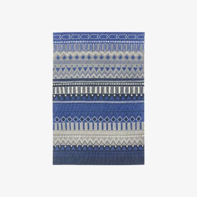 Olivia's Asiatic Carpets Onix Hand Woven and Printed Rug Tribal Mix Blue - 160 x 230cm