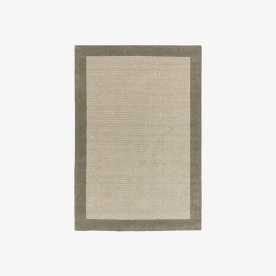 Olivia's Asiatic Carpets Moorland Hand Woven Rug Stone - 80 x 150cm