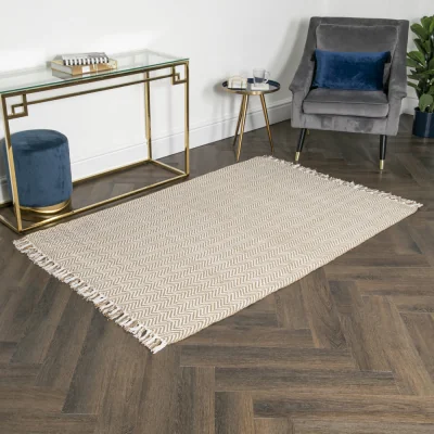 Olivia's Native Home Zig Zag Jute & Cotton Rug 160 x 230 cm