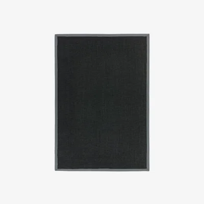 Olivia's Asiatic Carpets Sisal Machine Woven Rug Black/Grey - 160 x 230cm