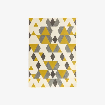 Olivia's Asiatic Carpets Colt Machine Woven Rug Pyramid Mustard - 120 x 170cm