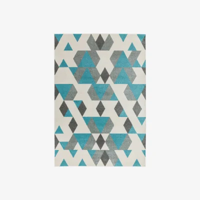 Olivia's Asiatic Carpets Colt Machine Woven Rug Pyramid Blue - 160 x 230cm