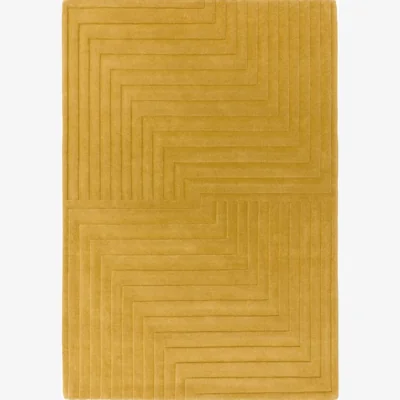 Olivia's Asiatic Carpets Form Hand Tufted Rug Ochre - 160 x 230cm