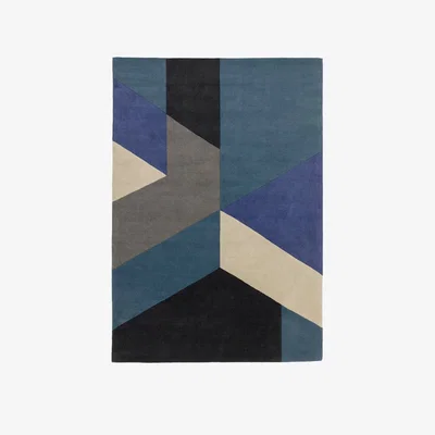 Olivia's Asiatic Carpets Reef Handtufted Rug Big Geo Blue - 120 x 170cm