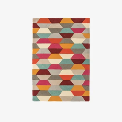 Olivia's Asiatic Carpets Funk Hand Tufted Rug Honeycomb Bright - 170 x 240cm