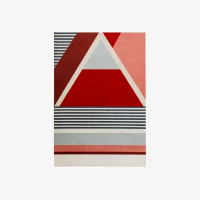 Olivia's Asiatic Carpets Riley Tufted and printed Rug Red - 160 x 240cm