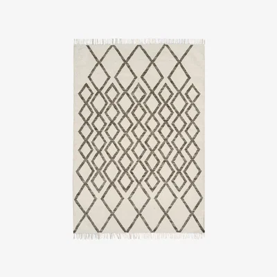 Olivia's Asiatic Carpets Hackney Hand Woven Rug Diamond Taupe - 120 x 170cm