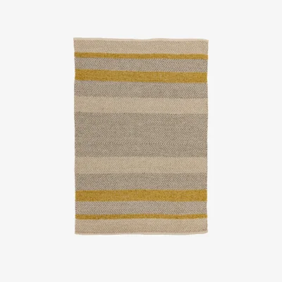 Olivia's Asiatic Carpets Fields Hand Woven Rug Mustard - 120 x 170cm