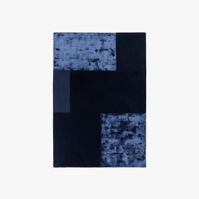 Olivia's Asiatic Carpets Tate Tonal Textures Hand Tufted Rug Navy - 200 x 290cm