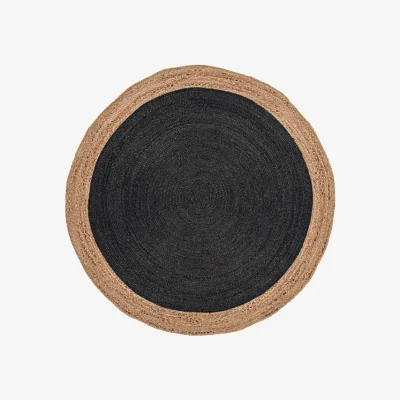 Olivia's Asiatic Carpets Faro Hand Woven Rug Charcoal - 160 x 160cm