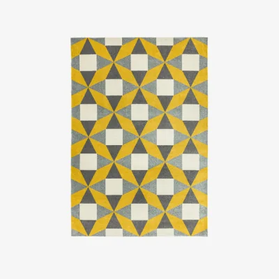 Olivia's Asiatic Carpets Colt Machine Woven Rug Fan Mustard - 120 x 170cm