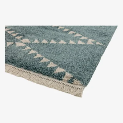 Olivia's Asiatic Carpets Rocco Machine Woven Rug BLUE - 160 x 230cm