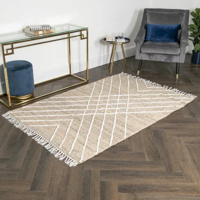 Olivia's Native Home Cross Textured Jute Rug 160 x 230 cm