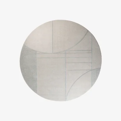 Olivia's Zuiver Bliss Rug Blue - Round / Grey/Blue / Round
